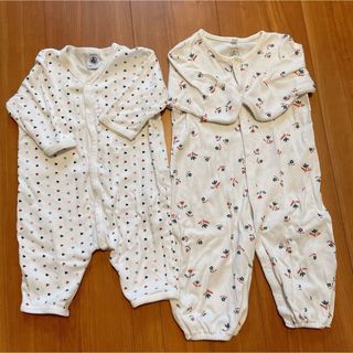 プチバトー(PETIT BATEAU)のプチバトー　カバーオール　ツーウェイオール　3m(カバーオール)