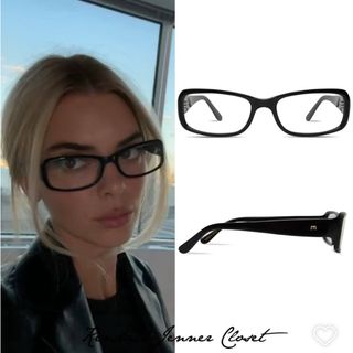 ザラ(ZARA)のElisa Johnsonグロスブラック オプティカルレンズ(サングラス/メガネ)