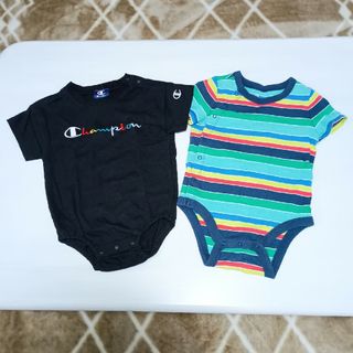 チャンピオン(Champion)の【２枚セット】チャンピオン・GAP  ロンパース　80cm(ロンパース)