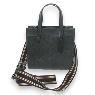 コーチ(COACH)の美品 COACH コーチ フィールドトート22 ホース＆キャリッジ ベロア×レザー 2Way トートバッグ ショルダーバッグ CD750 レディース 古着 中古 USED(トートバッグ)