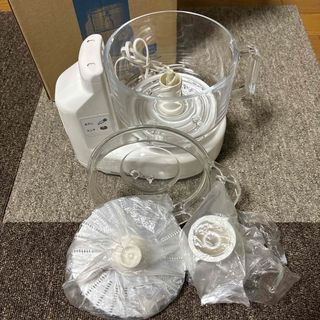 パナソニック(Panasonic)のパナソニック フードプロセッサー ホワイト MK-K48P-W(1台)(フードプロセッサー)