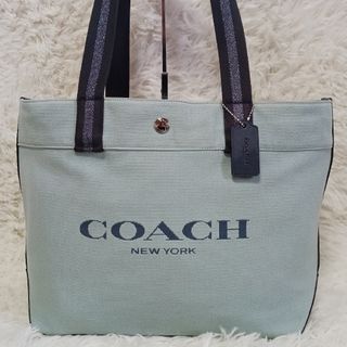 コーチ(COACH)の【美品】COACH コーチ トートバッグ コーチロゴ キャンバス F72847(トートバッグ)