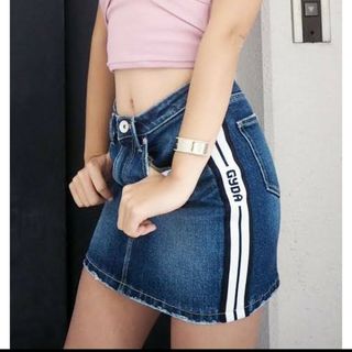 ジェイダ(GYDA)のGYDAロゴ入りミニスカート美品(ミニスカート)