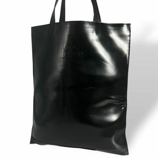 KENZO - KENZO ケンゾー　トートバッグ　エナメル　黒　A4収納可　075