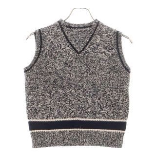 クリスチャンディオール(Christian Dior)のChristian Dior クリスチャンディオール カシミヤ混 ウール バックロゴ ニットベスト グレー 054T01AM303(ベスト/ジレ)