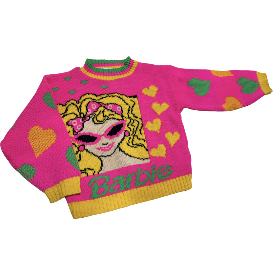 ビンテージ レア バービー Barbie セーター ニット キッズ/ベビー/マタニティのキッズ服女の子用(90cm~)(ニット)の商品写真