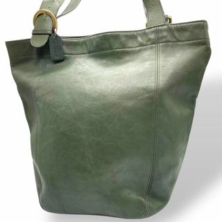 コーチ(COACH)の良品　COACH オールドコーチ　希少カラー　トートバッグ　ワンショルダー　緑(トートバッグ)