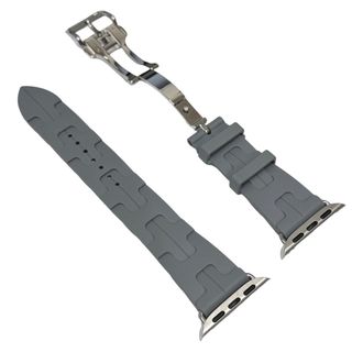 エルメス(HERMES)のApple Watch Hermès シンプルトゥール キリム ディプロイアントバックル 42mm グレー H0002591JGG 【中古】 12504K72(その他)
