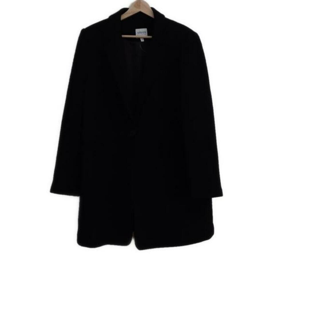 ARMANI COLLEZIONI(アルマーニ コレツィオーニ)のARMANICOLLEZIONI(アルマーニコレッツォーニ) コート サイズ48 M レディース美品  - 黒 長袖/冬 メンズのジャケット/アウター(その他)の商品写真