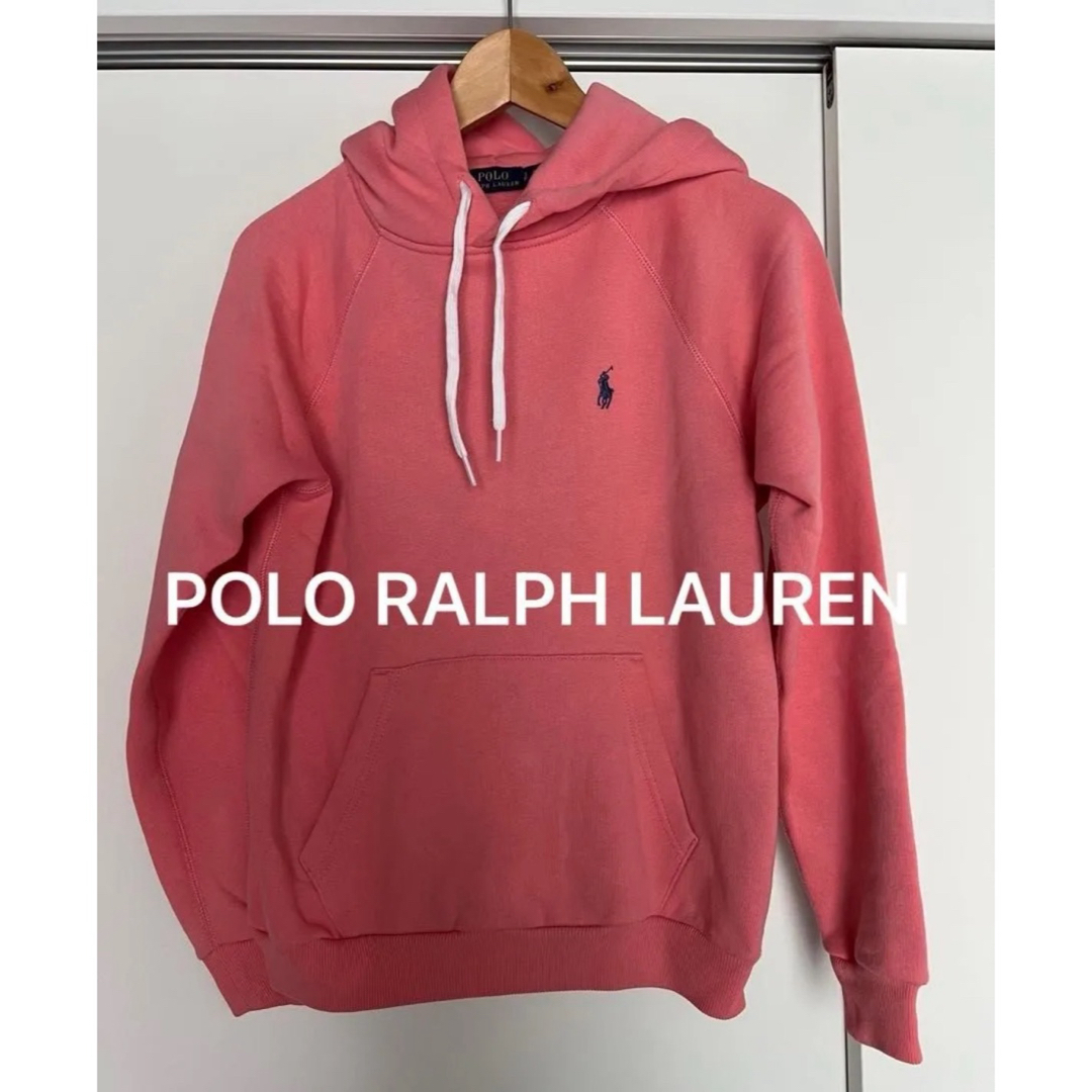 POLO RALPH LAUREN(ポロラルフローレン)のポロラルフローレン　パーカー　ピンク　POLO RALPH スウェット フーディ レディースのトップス(パーカー)の商品写真