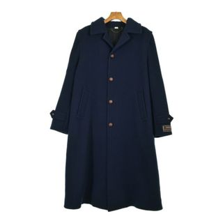 グッチ(GUCCI)のGUCCI グッチ ステンカラーコート 50(XL位) 紺 【古着】【中古】(ステンカラーコート)