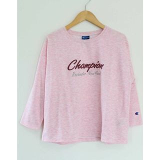チャンピオン(Champion)のチャンピオン ロゴプリントカットソー M レディース ピンク【中古】【新入荷】 ●(Tシャツ(半袖/袖なし))