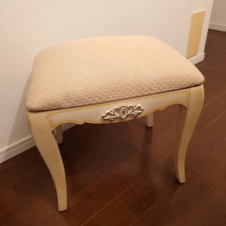 アンティーク調 ロココ調 ヴィンテージ スツール チェア(スツール)