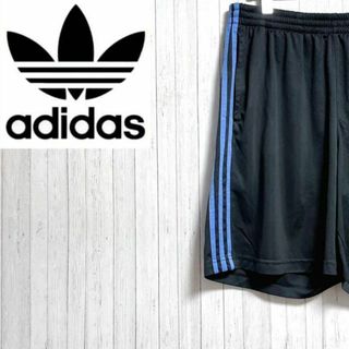 アディダス(adidas)のadidas　アディダス　ショートパンツ　スポーツ　スリーライン　ブラック　L(その他)