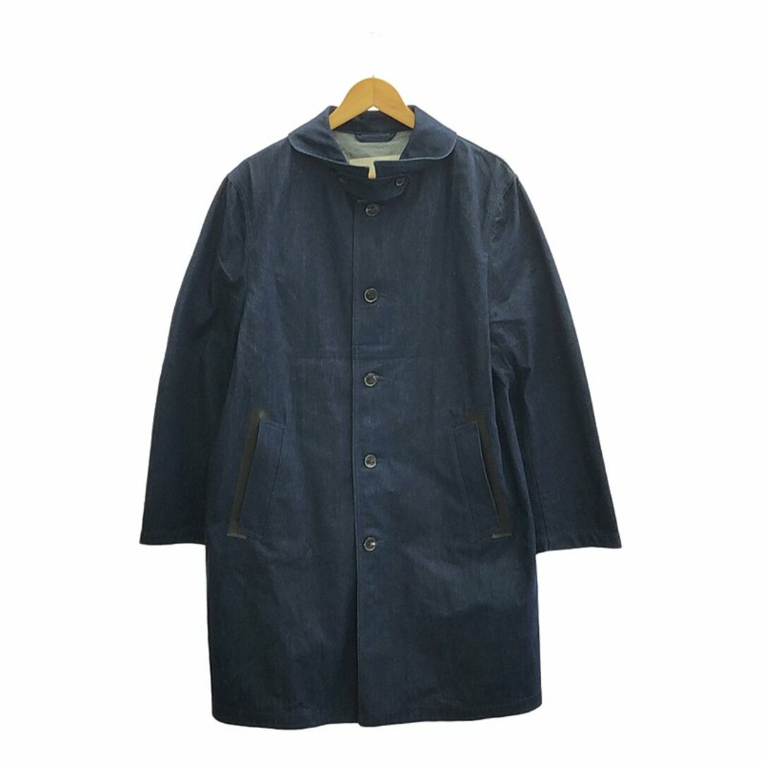 MACKINTOSH(マッキントッシュ)のMACKINTOSH / マッキントッシュ | コットン デニム ステンカラーコート | 40 | インディゴ | メンズ メンズのジャケット/アウター(その他)の商品写真