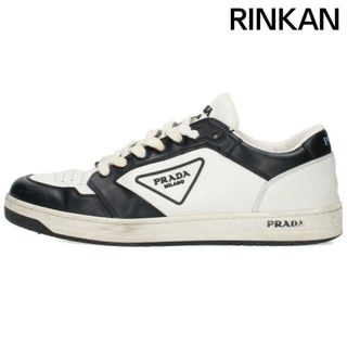 プラダ(PRADA)のプラダ  2EE363 トライアングルロゴレザーローカットスニーカー メンズ 7(スニーカー)