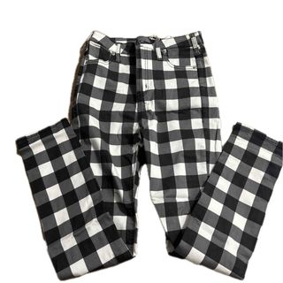 ジェイダ(GYDA)の新品未使用 H/W BLOCK CHECKカラースキニーパンツ(スキニーパンツ)