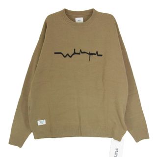 W)taps - WTAPS ダブルタップス 21AW 212MADT-KNM02 VIBES SWEATER ACRYLIC アクリル ニットセーター ブラウン系 X02【新古品】【未使用】【中古】