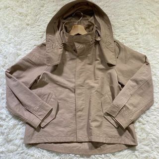 ビューティアンドユースユナイテッドアローズ(BEAUTY&YOUTH UNITED ARROWS)のBEAUTY&YOUTH　グログランフードマウンテンパーカー　ベージュ　Sサイズ(ブルゾン)