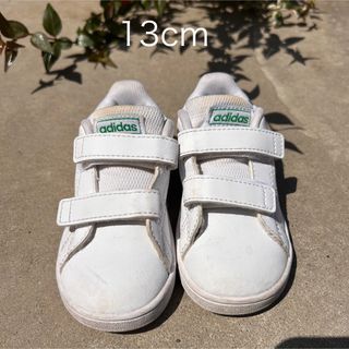 アディダス(adidas)の【adidas/アディダス】13cm スニーカー　白✖️緑(スニーカー)