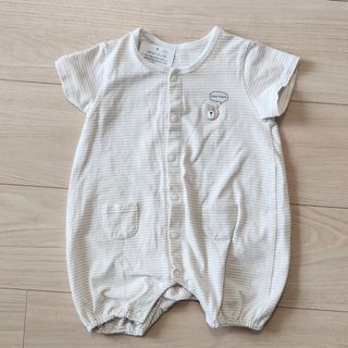 新品 子供服 半袖ロンパース くま 70