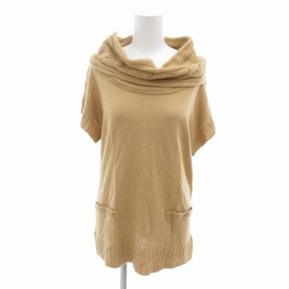 グローブ(grove)のグローブ grove ニット セーター タートルネック 半袖 M キャメル(ニット/セーター)