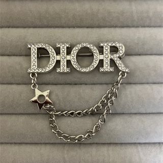 Dior ヴィンテージ シルバービジューブローチ