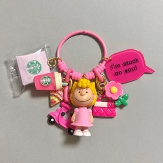 スヌーピー(SNOOPY)のじゃらじゃらキーホルダー🩷女の子(キーホルダー/ストラップ)