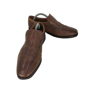 クラークス(Clarks)のClarks(クラークス) ロゴ刻印 レザー スクエアトゥ スリッポン  メンズ(スリッポン/モカシン)