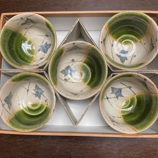 ★織部志野　汲出　湯呑み5個セット