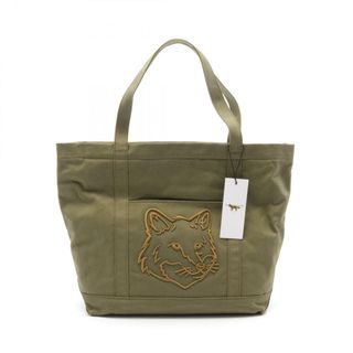 メゾンキツネ(MAISON KITSUNE')のメゾンキツネ MAISON KITSUNE フォックスヘッド ラージ トート トートバッグ バッグ キャンバス レディース カーキ系 LW05104WW0107P384 【新品】(トートバッグ)