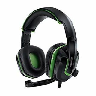 dreamGEAR GRX-440 XBOX ONE用 ゲームヘッドセット ブラック/グリーン(その他)