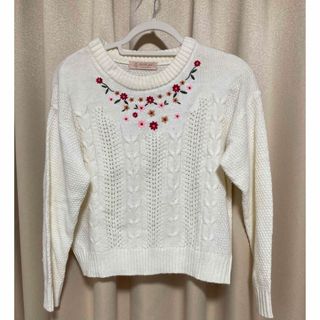 シマムラ(しまむら)の✩.*˚〖SALE中！！〗しまむら お花刺繍ニット(ニット/セーター)