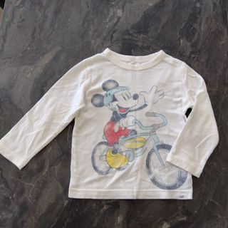 ベビーギャップ(babyGAP)の【baby GAP】 ミッキーマウス ロングTシャツ(Tシャツ/カットソー)