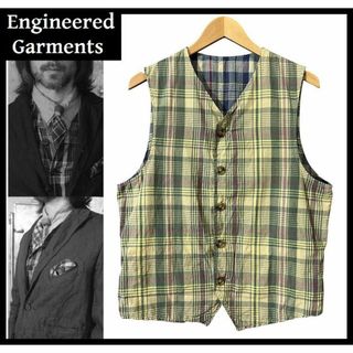 エンジニアードガーメンツ(Engineered Garments)のLサイズ USA製 エンジニアードガーメンツ 両面チェック リバーシブル ベスト(ベスト)