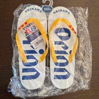 【新品】オリオンビール 島ぞうり ロゴイエロー(ビーチサンダル)