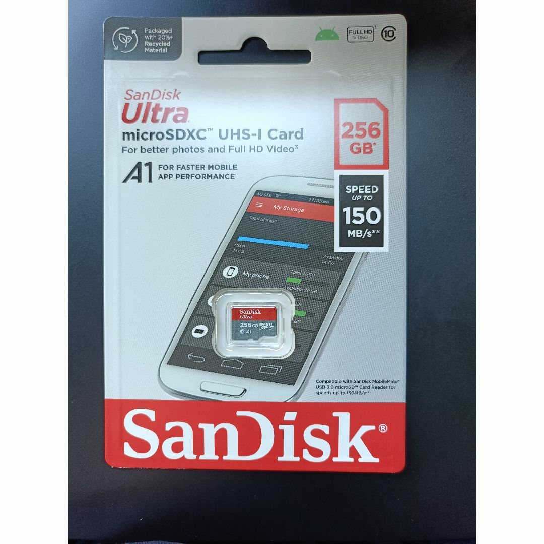 SanDisk(サンディスク)のマイクロSD 256GB スマホ/家電/カメラのスマホ/家電/カメラ その他(その他)の商品写真