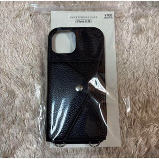 スリーコインズ(3COINS)の◎3coins iPhone 15用 ブラックスマートフォンケース(iPhoneケース)