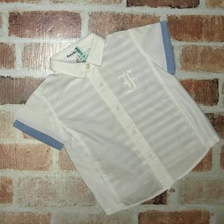ファミリア(familiar)のfamiliar◇ファミリア・半袖シャツ◇90サイズ・クリーニング済み　美品(ブラウス)