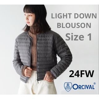 オーシバル(ORCIVAL)のORCIVAL オーシバル　インナーダウン　ライトダウン　ブルゾン　チャコール(ダウンジャケット)
