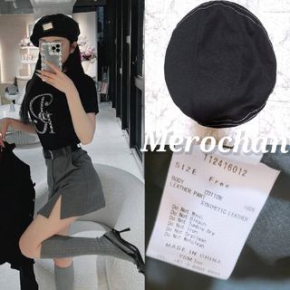 ダーリッチ(Darich)のDarich  ステッチツイルベレー 美品(ハンチング/ベレー帽)