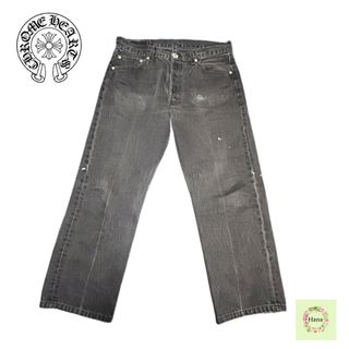 クロムハーツ(Chrome Hearts)のクロムハーツ ヴィンテージ デニム ジーンズ メンズ ブラック 保証書無修正(デニム/ジーンズ)