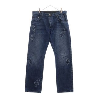 クロムハーツ(Chrome Hearts)のCHROME HEARTS クロムハーツ JEAN STRTLG FBRC デニムクロスパッチデニムパンツ インディゴ JVP(デニム/ジーンズ)
