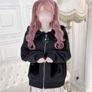 シマムラ(しまむら)のしまむら イモちゃん ウサ耳ZIPパーカー M(パーカー)