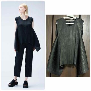 PLEATS PLEASE ISSEY MIYAKE - 美品　希少　pleatsplease SALT SOLID トップス