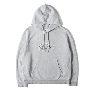 ラコステ(LACOSTE)のLACOSTE ラコステ パーカー サイズ:US M / ワニ ワッペン コットンポリ ジャージー スウェット パーカー (SH9578) / ヘザーグレー / トップス フーディー プルオーバー【メンズ】【中古】(パーカー)
