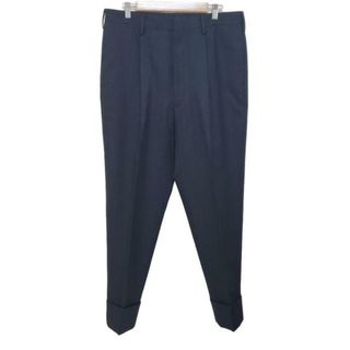 PRADA - PRADA(プラダ) パンツ サイズ50美品  - UP0251 ダークグレー×ダークネイビー フルレングス/23年