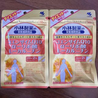 コバヤシセイヤク(小林製薬)の小林製薬 コエンザイムQ10 α-リポ酸 30日分　2袋(その他)
