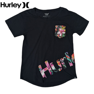 ハーレー(Hurley)のHurley ブラック ハイビスカス ポケット Tシャツ(Tシャツ(半袖/袖なし))
