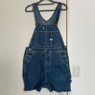 リー(Lee)のLee リー　デニムサロペット　ショートパンツ(サロペット/オーバーオール)